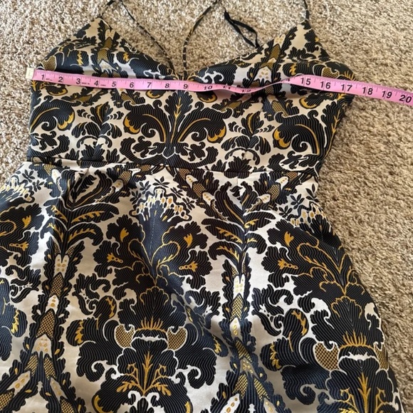 Free People Black and Cream Mini Dress - Picture 11 of 12